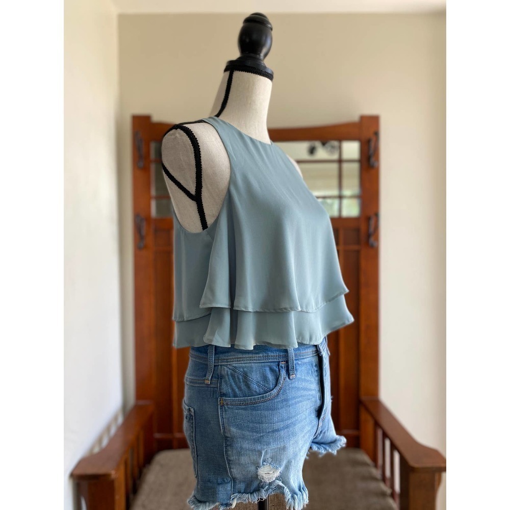 NWOT SMYM King Crop Top Sage - Picture 6 of 7